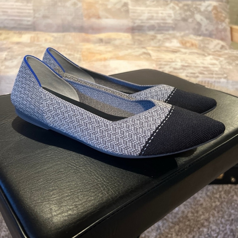 Rothy’s Black and Gray Flats size 9